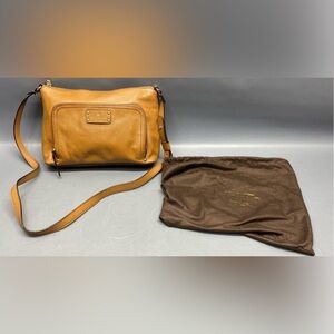kate spade Light Camel Tan Leather Crossbody Bag With Dust Bag.